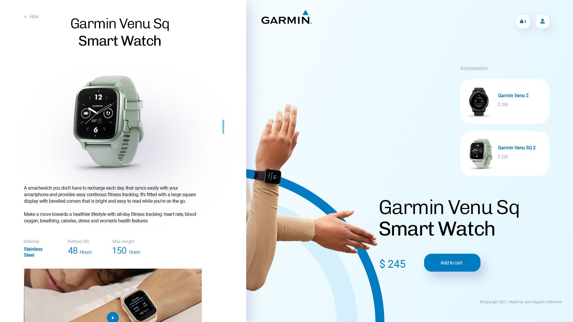 GARMIN-Landing-Page-Design-Pop-up-Overview